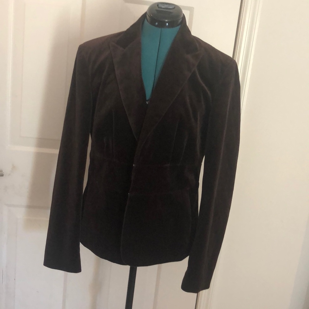 Brown Velvet Blazer